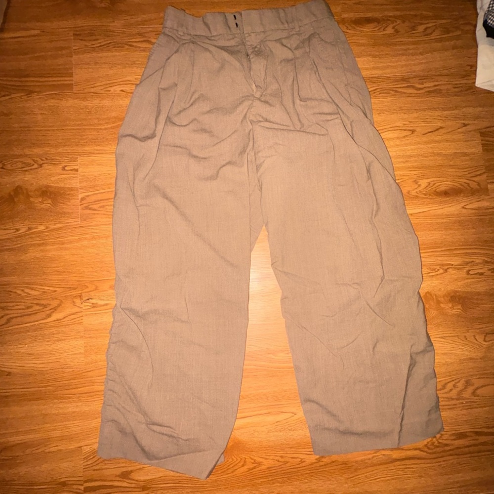 Wide Leg Italian Wool Pant